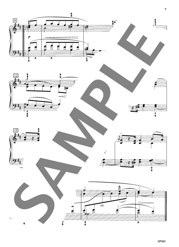 子供の情景 Op. 15 より 珍しいお話 (ロベルト・シューマン) / ピアノソロ 中級 - サンプル譜面 3/3