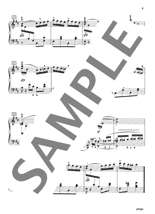 子供の情景 Op. 15 より 鬼ごっこ (ロベルト・シューマン) / ピアノソロ 中級 - サンプル譜面 3/3