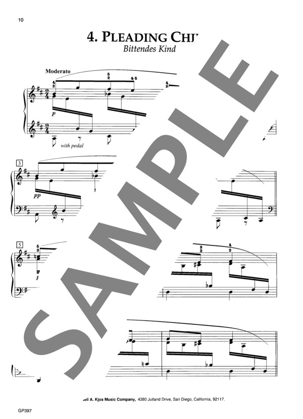 子供の情景 Op. 15 より おねだり (ロベルト・シューマン) / ピアノソロ 中級 - サンプル譜面 2/3