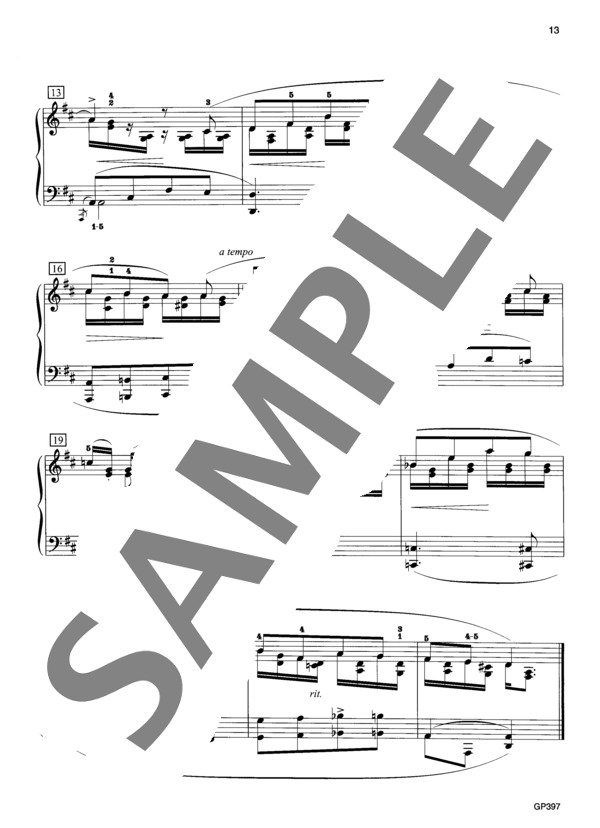 子供の情景 Op. 15 より 幸せいっぱい (ロベルト・シューマン) / ピアノソロ 中級 - サンプル譜面 3/3