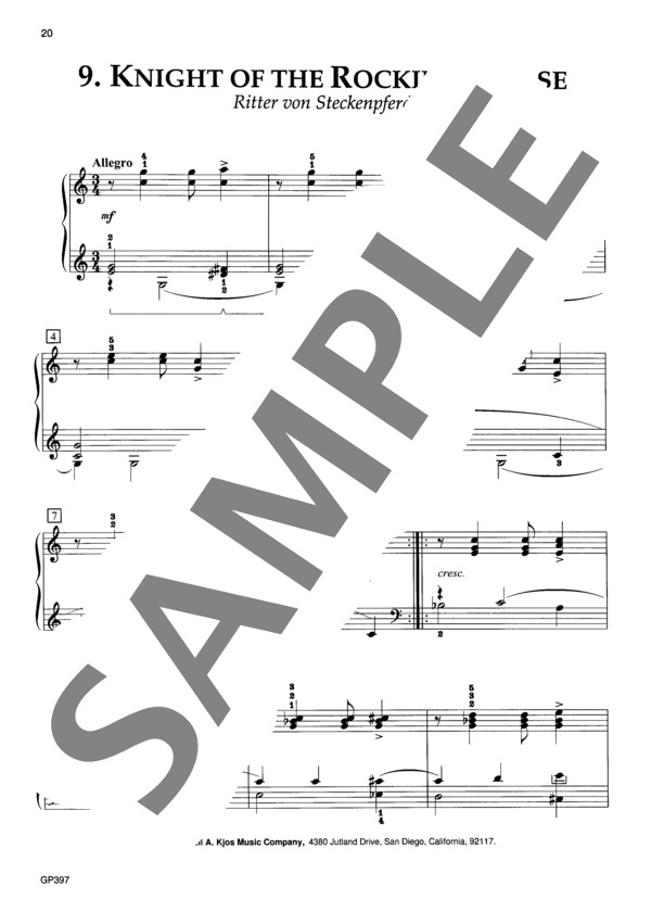 子供の情景 Op. 15 より 木馬の騎士 (ロベルト・シューマン) / ピアノソロ 中級 - サンプル譜面 2/3