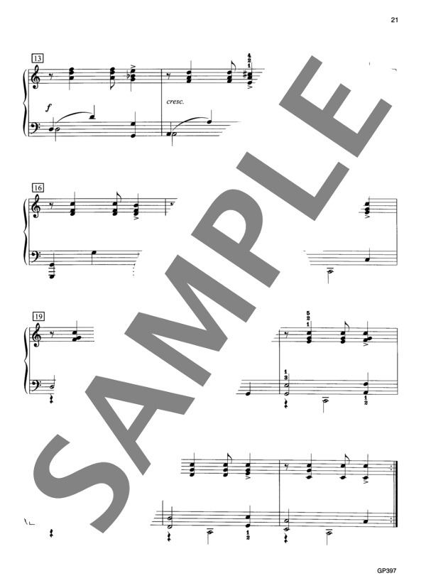 子供の情景 Op. 15 より 木馬の騎士 (ロベルト・シューマン) / ピアノソロ 中級 - サンプル譜面 3/3