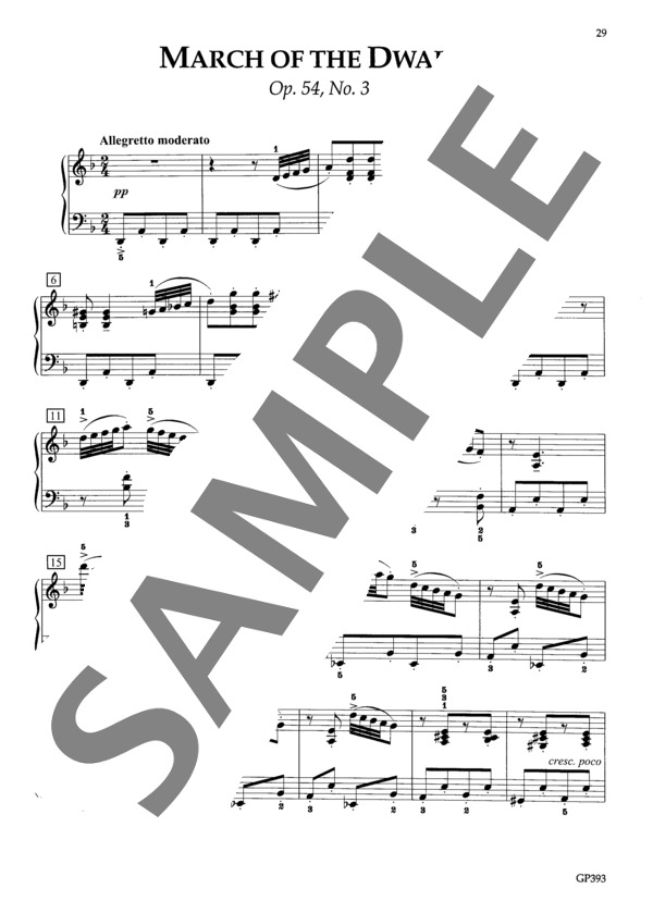 小人の行進 Op.54-3 (エドヴァルド・ハーゲルップ・グリーグ) / ピアノソロ 中級 - サンプル譜面 2/5