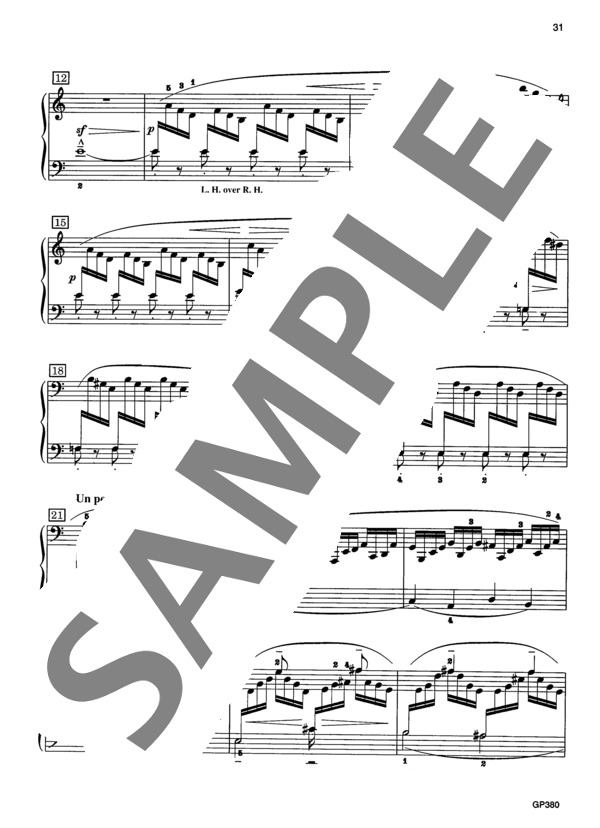 グラドゥス・アド・パルナッスム先生 ~「子供の領分」より~ (クロード・アシル・ドビュッシー) / ピアノソロ 中級 - サンプル譜面 3/5