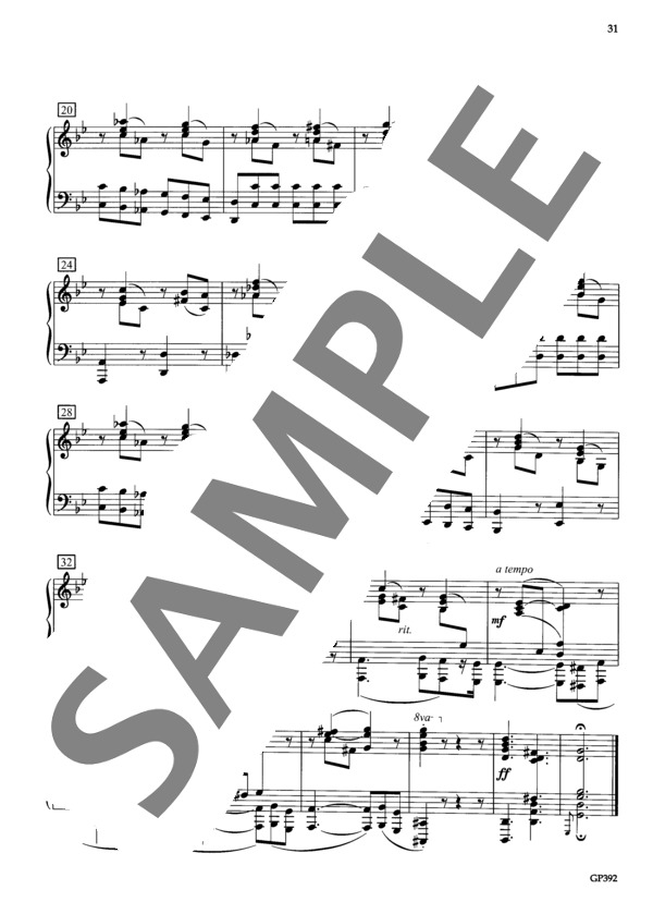 プレリュード ト短調 Op. 28-22 (フレデリック・ショパン) / ピアノソロ 中級 - サンプル譜面 3/3