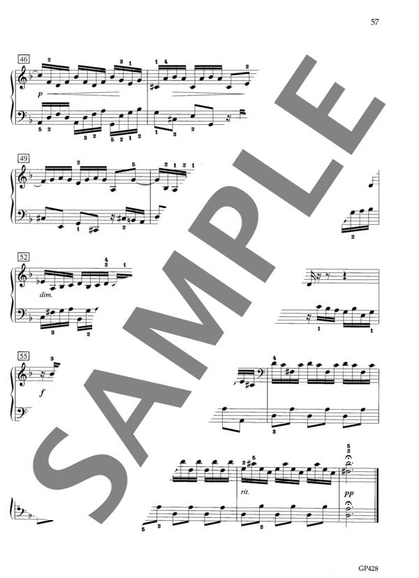 楽譜】平均律クラヴィーア曲集第2巻 第6番 ニ短調 BWV 875 / ヨハン