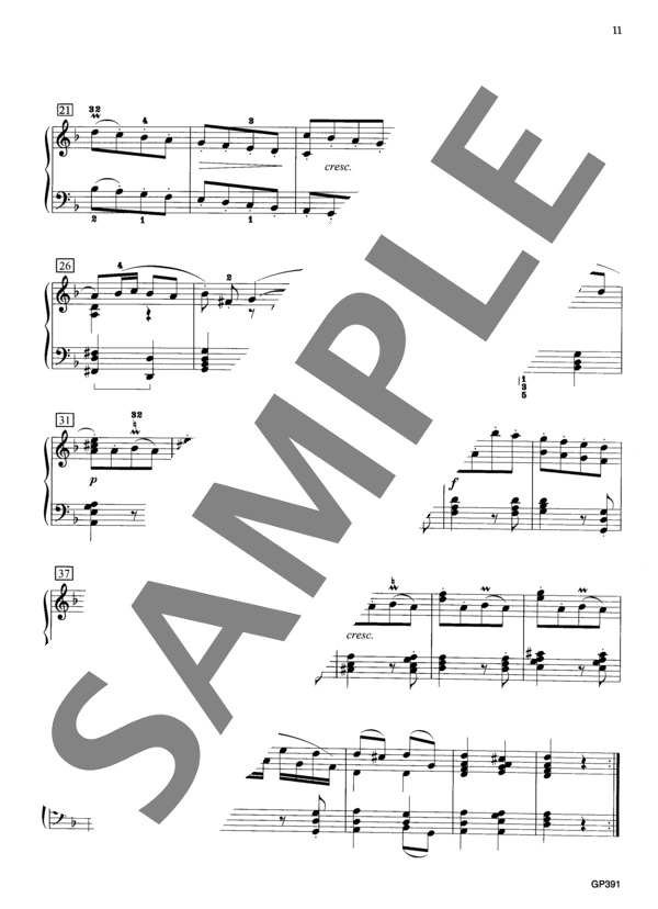 ソナタ ニ短調 K.64 L.58 (ドメニコ・スカルラッティ) / ピアノソロ 中級 - サンプル譜面 3/3