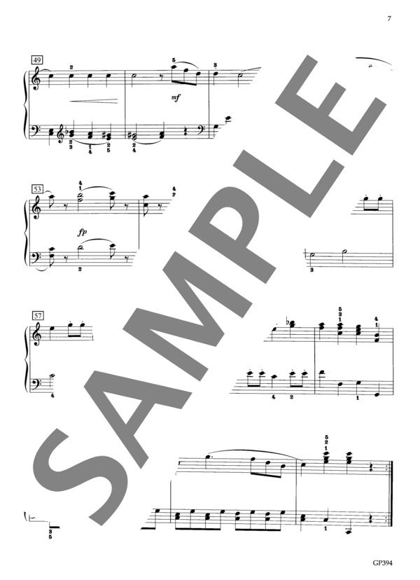 ウィーンソナチネ ハ長調 第1番 (ヴォルフガング・アマデウス・モーツァルト) / ピアノソロ 初〜中級 - サンプル譜面 5/5