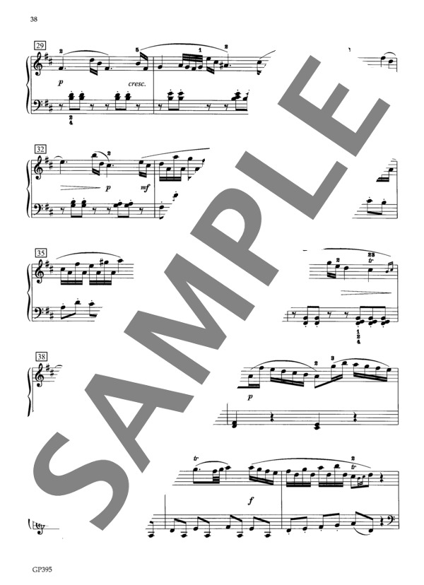 ソナタ ニ長調  HOB. XVI:4 (フランツ・ヨーゼフ・ハイドン) / ピアノソロ 中級 - サンプル譜面 4/5