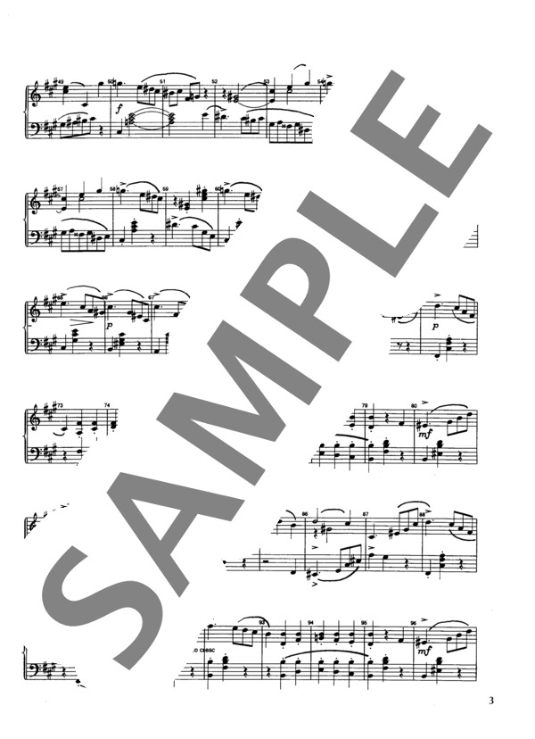 子供のアルバムより ワルツ (ピョートル・イリイチ・チャイコフスキー) / ピアノソロ 初〜中級 - サンプル譜面 3/5