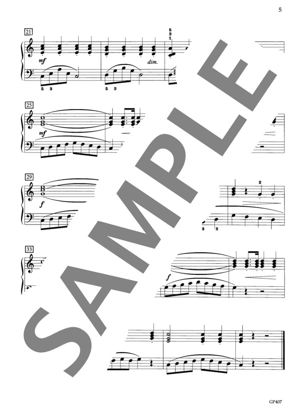 兵隊の行進 (ジャン・ルイ・ゴバールツ) / ピアノソロ 初〜中級 - サンプル譜面 3/3