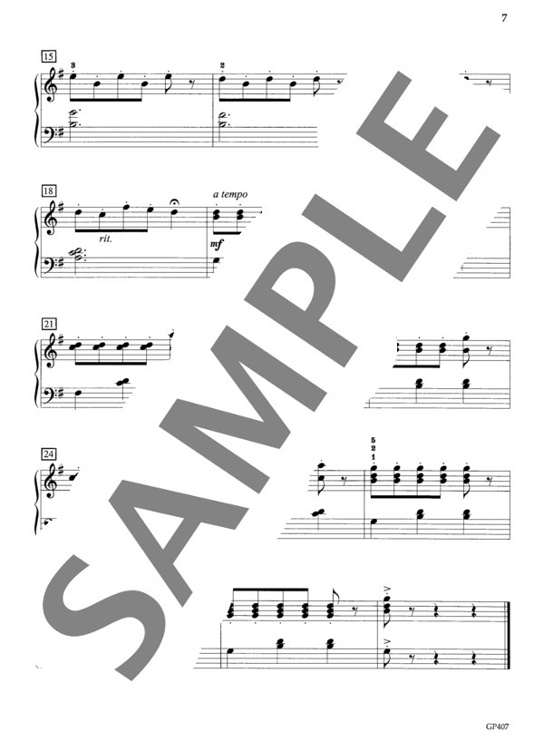 芝生の上で (ジャン・ルイ・ゴバールツ) / ピアノソロ 初〜中級 - サンプル譜面 3/3