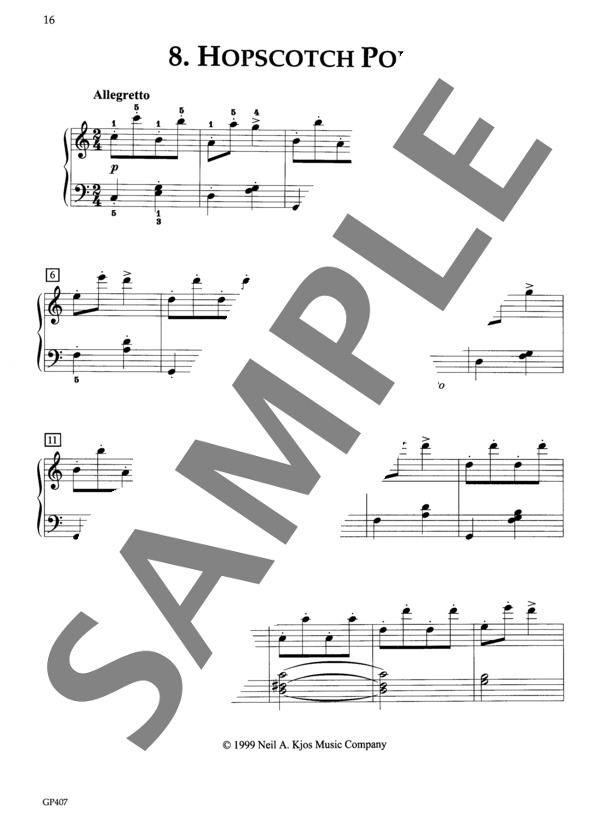 石けりあそび (ジャン・ルイ・ゴバールツ) / ピアノソロ 初級 - サンプル譜面 2/3