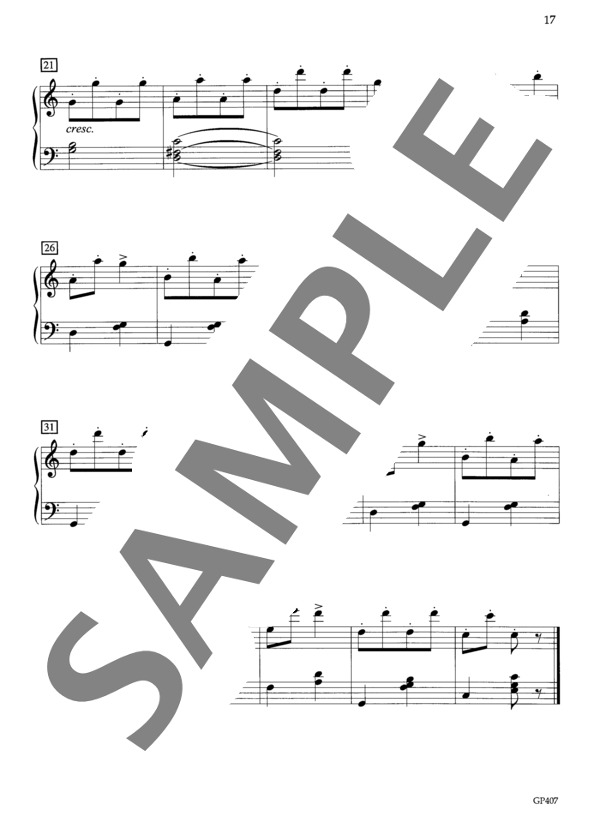 石けりあそび (ジャン・ルイ・ゴバールツ) / ピアノソロ 初級 - サンプル譜面 3/3