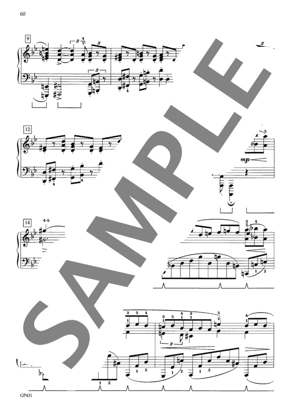 2つのラプソディより ト短調 Op. 79-2 (ヨハネス・ブラームス) / ピアノソロ 中級 - サンプル譜面 3/5