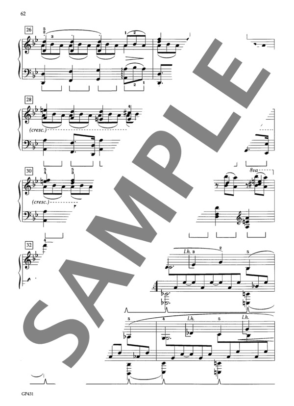 2つのラプソディより ト短調 Op. 79-2 (ヨハネス・ブラームス) / ピアノソロ 中級 - サンプル譜面 5/5