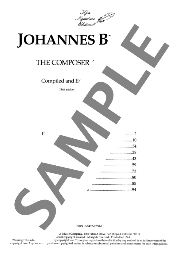 幻想曲集より カプリッチョ Op. 116-3 (ヨハネス・ブラームス) / ピアノソロ 中級 - サンプル譜面 1/5