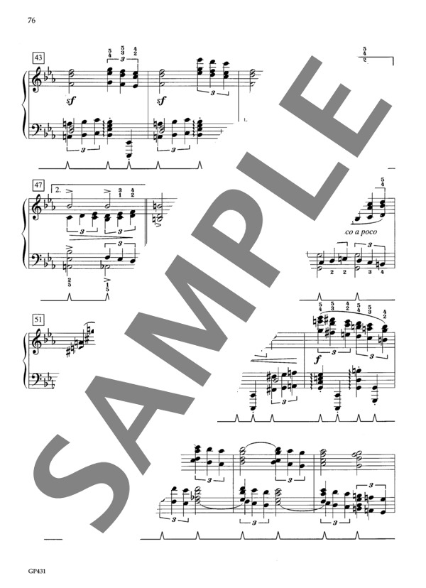 幻想曲集より カプリッチョ Op. 116-3 (ヨハネス・ブラームス) / ピアノソロ 中級 - サンプル譜面 5/5