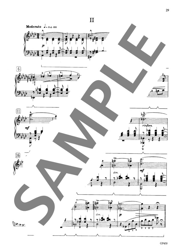 5つの小品 (フランツ・リスト) / ピアノソロ 中級 - サンプル譜面 4/5