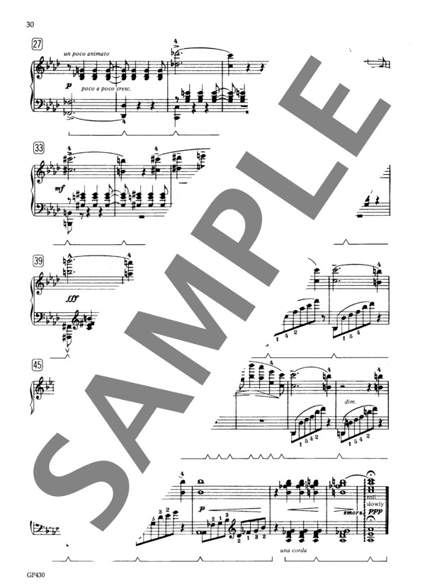5つの小品 (フランツ・リスト) / ピアノソロ 中級 - サンプル譜面 5/5
