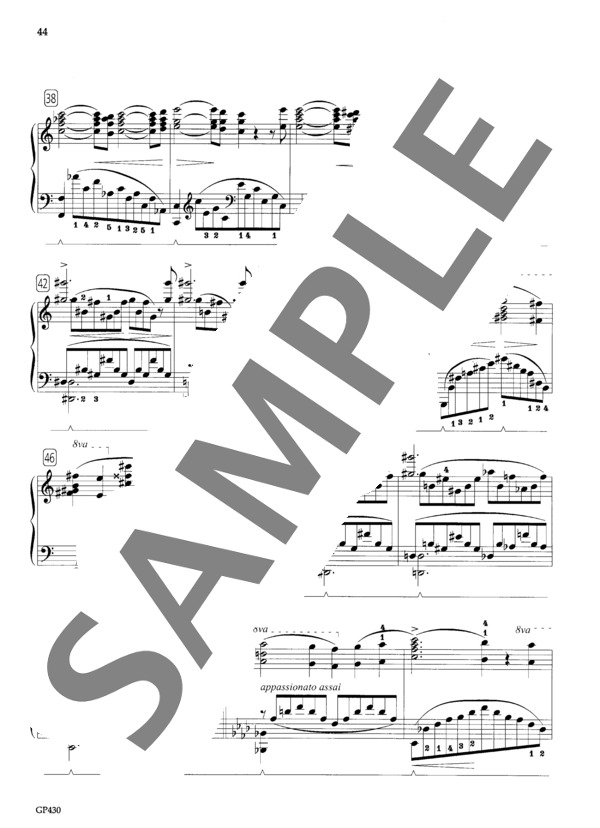 愛の夢-3つのノクターン (フランツ・リスト) / ピアノソロ 中級 - サンプル譜面 5/5