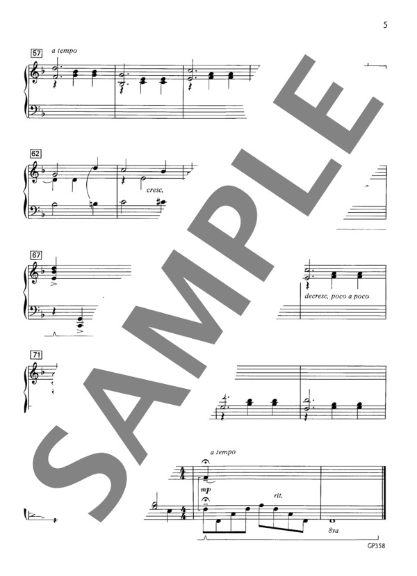 右手のためのワルツ ~「別々の手で」より (オーギニー・ロシェロール) / ピアノソロ 初〜中級 - サンプル譜面 5/5