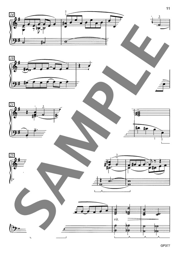 オフ・デューティー ~「フリスキー・ビジネス」より (オーギニー・ロシェロール) / ピアノソロ 初〜中級 - サンプル譜面 3/4