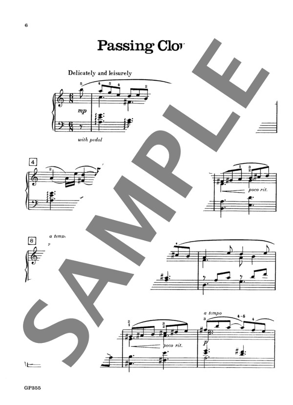 空ゆく雲 ~「キープセイクス」より (オーギニー・ロシェロール) / ピアノソロ 初〜中級 - サンプル譜面 2/3