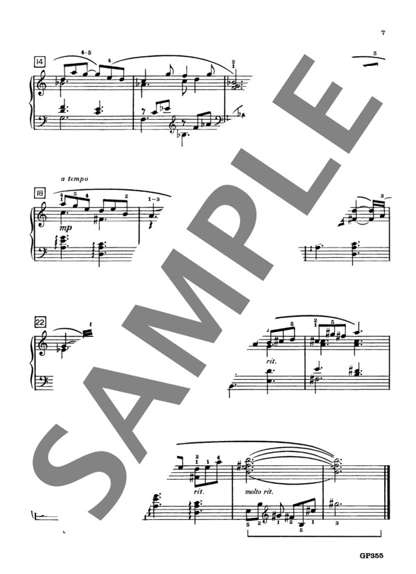 空ゆく雲 ~「キープセイクス」より (オーギニー・ロシェロール) / ピアノソロ 初〜中級 - サンプル譜面 3/3