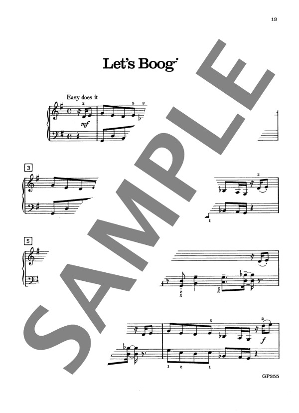 ブギウギ ~「キープセイクス」より (オーギニー・ロシェロール) / ピアノソロ 初〜中級 - サンプル譜面 2/4