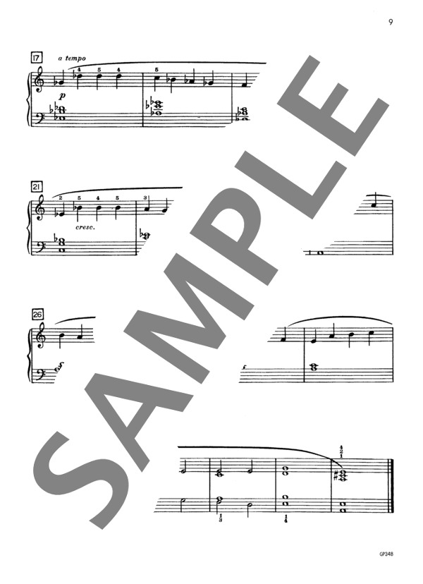 星の輝き ~「シンプル・プレジャーズ」 (オーギニー・ロシェロール) / ピアノソロ 初〜中級 - サンプル譜面 3/3