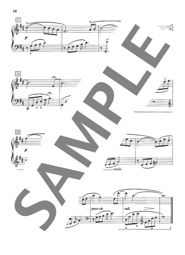 砂漠の花 ~「ウエストウィンズ」 (オーギニー・ロシェロール) / ピアノソロ 初〜中級 - サンプル譜面 3/3