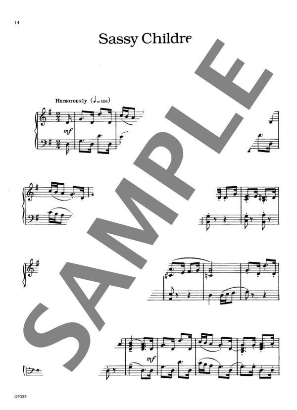 おませな子ども ~「7つの情景」より (オーギニー・ロシェロール) / ピアノソロ 初〜中級 - サンプル譜面 2/3