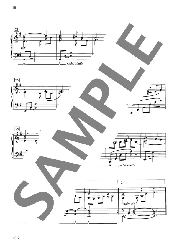 ロシェロール編曲 この幼な児はどなたでしょう（グリーンスリーブス)~「タイディング・オブ・ジョイ」より (オーギニー・ロシェロール) / ピアノソロ 初〜中級 - サンプル譜面 3/3