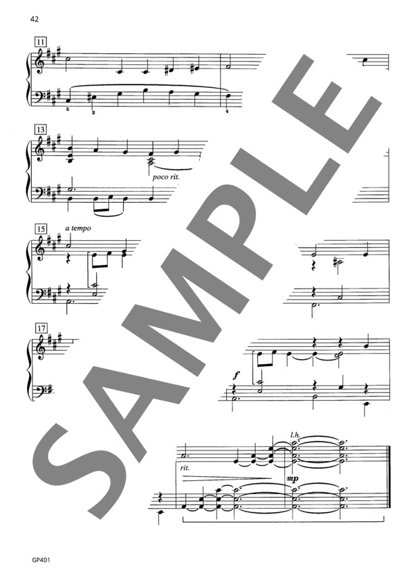 ロシェロール編曲 天なる神にはみさかえあれ~「タイディング・オブ・ジョイ」より (オーギニー・ロシェロール) / ピアノソロ 中級 - サンプル譜面 3/3