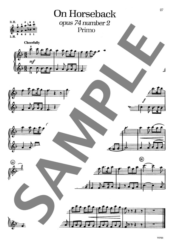 馬上にて  (ウィークレー&アーガンブライト編曲 / 4手連弾譜） (ツェザーリ・アントノヴィチ・キュイ) / ピアノ連弾 初〜中級 - サンプル譜面 3/3