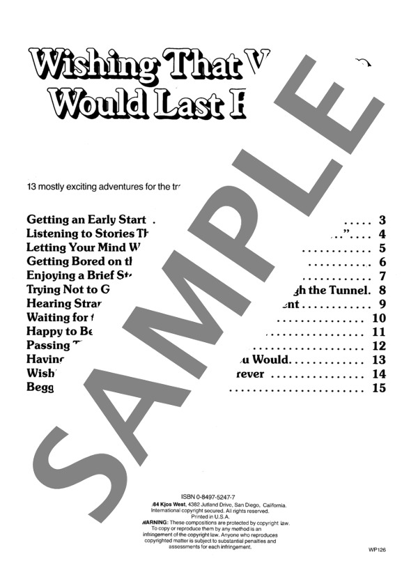 トンネルを通り抜けるとき怖がらないで ~「いつまでもお休みが続けばいいのに」より (ジョン・ロバート・ポー) / ピアノソロ 初級 - サンプル譜面 1/2