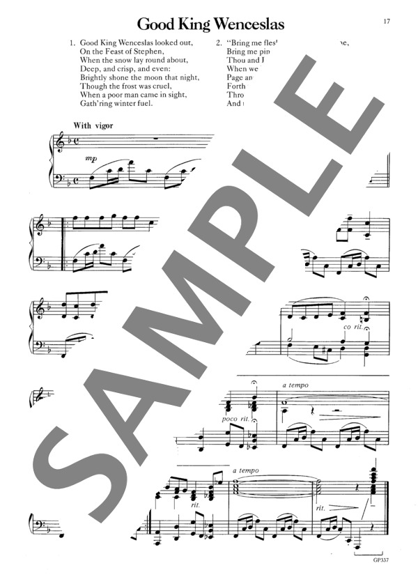 ロシェロール編曲 良きウェンセラス王~「クリスマス・アラウンド・ザ・ピアノ」より (オーギニー・ロシェロール) / ピアノソロ 中級 - サンプル譜面 2/2