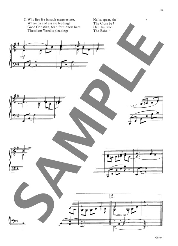 ロシェロール編曲 この幼な児はどなたでしょう（グリーンスリーブス)~「クリスマス・アラウンド・ザ・ピアノ」より (オーギニー・ロシェロール) / ピアノソロ 初〜中級 - サンプル譜面 3/3