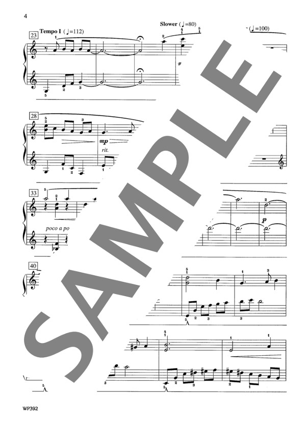 イェーガー編曲 この幼な児はどなたでしょう（グリーンスリーブス) ~「クリスマス・スプレンダーズ」より (ジェニーン・ネリス・イェーガー) / ピアノソロ 中級 - サンプル譜面 3/5