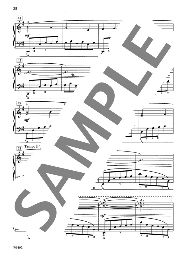 イェーガー編曲 東方からの三人の王様~「クリスマス・スプレンダーズ」より (ジェニーン・ネリス・イェーガー) / ピアノソロ 中級 - サンプル譜面 4/5