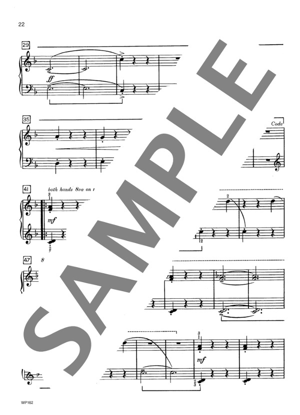 カウボーイ ~「ラウンドアップ・ランチ」より (ジェニーン・ネリス・イェーガー) / ピアノソロ 初〜中級 - サンプル譜面 3/4