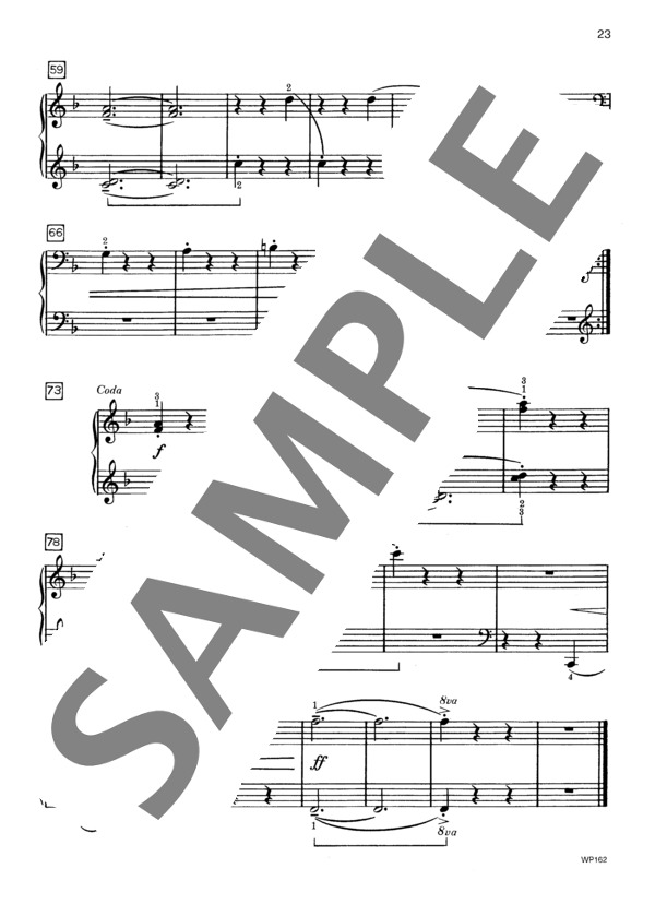 カウボーイ ~「ラウンドアップ・ランチ」より (ジェニーン・ネリス・イェーガー) / ピアノソロ 初〜中級 - サンプル譜面 4/4