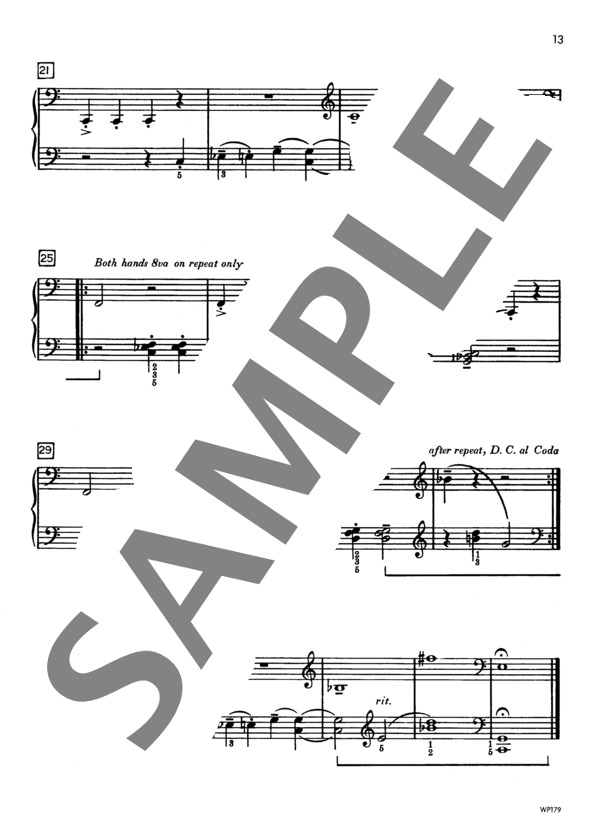 ちょっとしたバップ ~「ジャスト・フォー・ファン」より (ジェニーン・ネリス・イェーガー) / ピアノソロ 初〜中級 - サンプル譜面 3/3