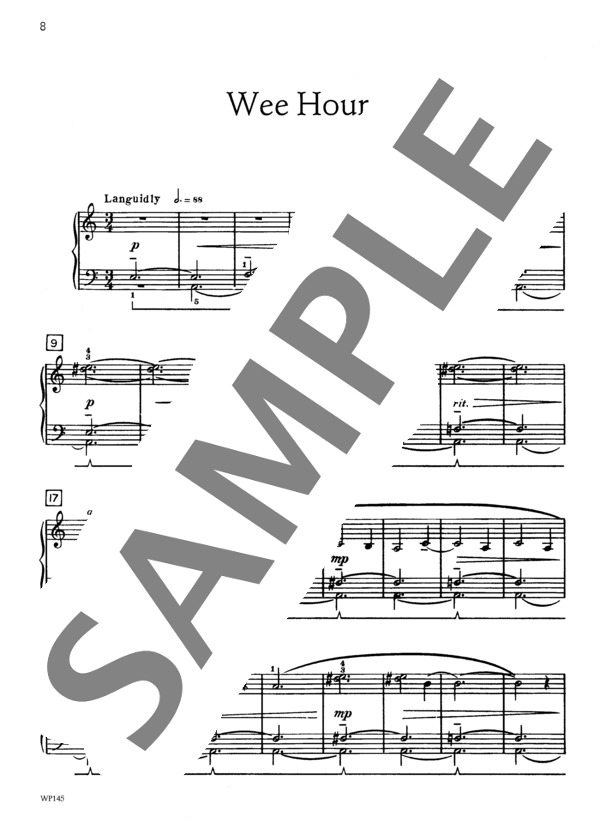 真夜中 ~「ストライク・イット・リッチ 第2巻」より (ジェニーン・ネリス・イェーガー) / ピアノソロ 初〜中級 - サンプル譜面 2/5