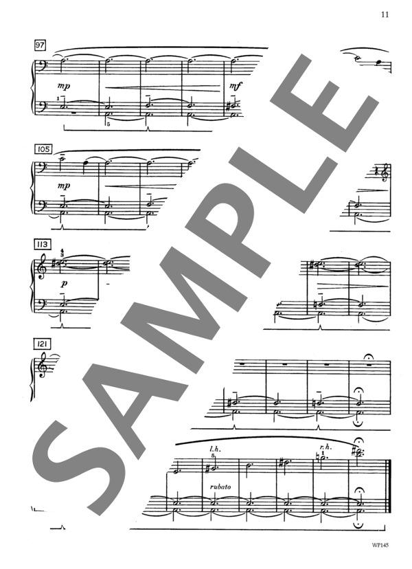 真夜中 ~「ストライク・イット・リッチ 第2巻」より (ジェニーン・ネリス・イェーガー) / ピアノソロ 初〜中級 - サンプル譜面 5/5