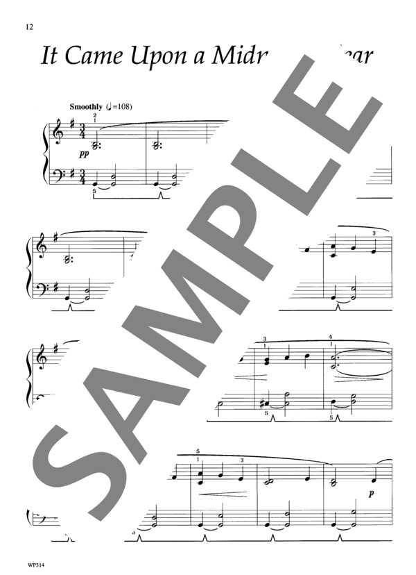 イェーガー編曲 天なる神にはみさかえあれ~キャロルズ・バイ・キャンドルライトより (ジェニーン・ネリス・イェーガー) / ピアノソロ 初〜中級 - サンプル譜面 2/3