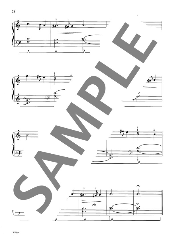 イェーガー編曲 この幼な児はどなたでしょう（グリーンスリーブス)~キャロルズ・バイ・キャンドルライトより (ジェニーン・ネリス・イェーガー) / ピアノソロ 初〜中級 - サンプル譜面 3/3