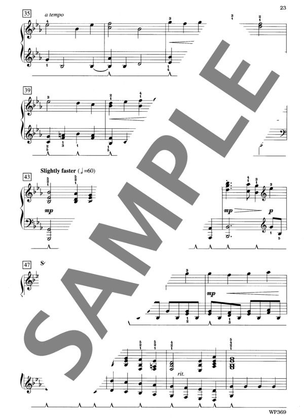 イェーガー編曲 神の御子は~クリスマス・セレブレーションズより (ジェニーン・ネリス・イェーガー) / ピアノソロ 中級 - サンプル譜面 4/5