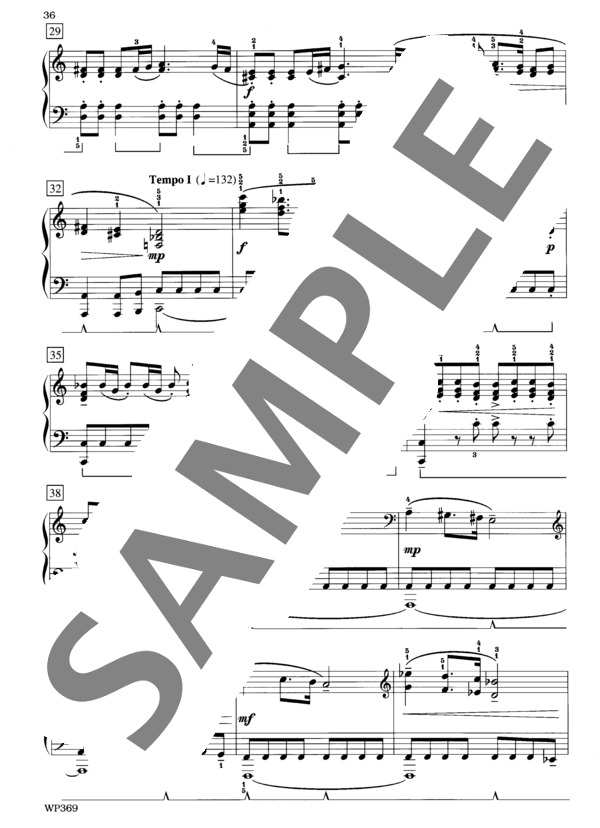 イェーガー編曲 もろびとこぞりて~クリスマス・セレブレーションズより (ジェニーン・ネリス・イェーガー) / ピアノソロ 中級 - サンプル譜面 4/5